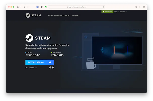 cant download steam on mac